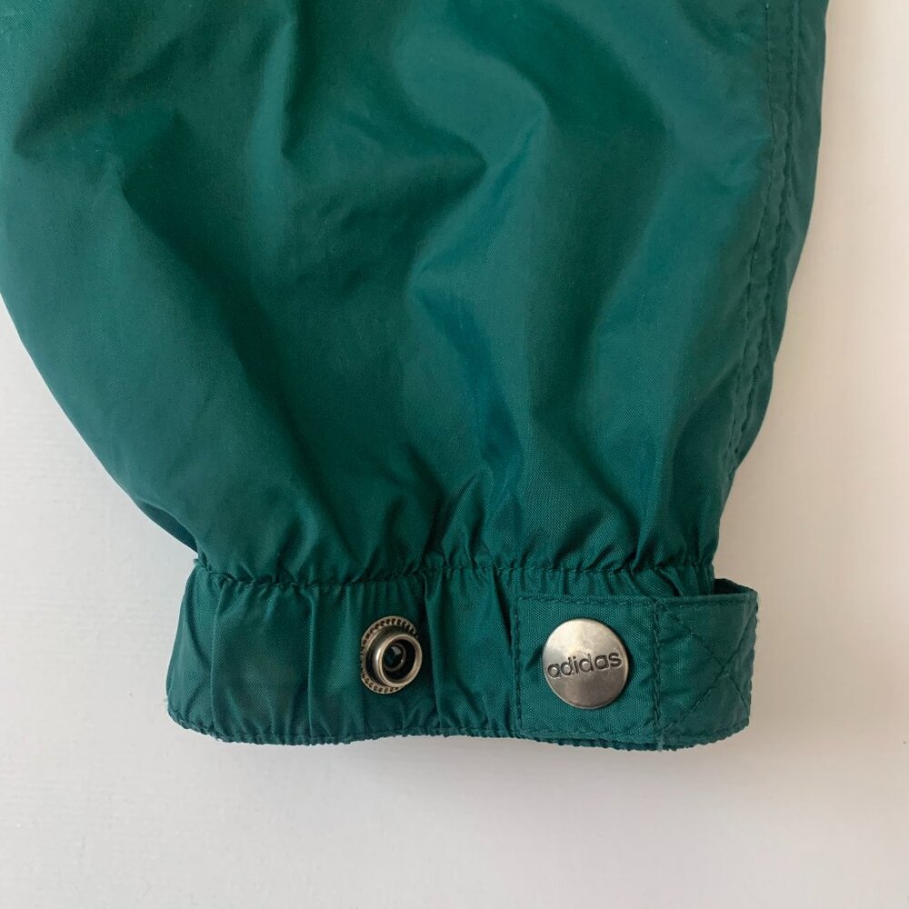 Vintage Y2K Adidas Windbreaker Technical Jacket Coat Green Streetwear Activewear - Picture 8 of 14